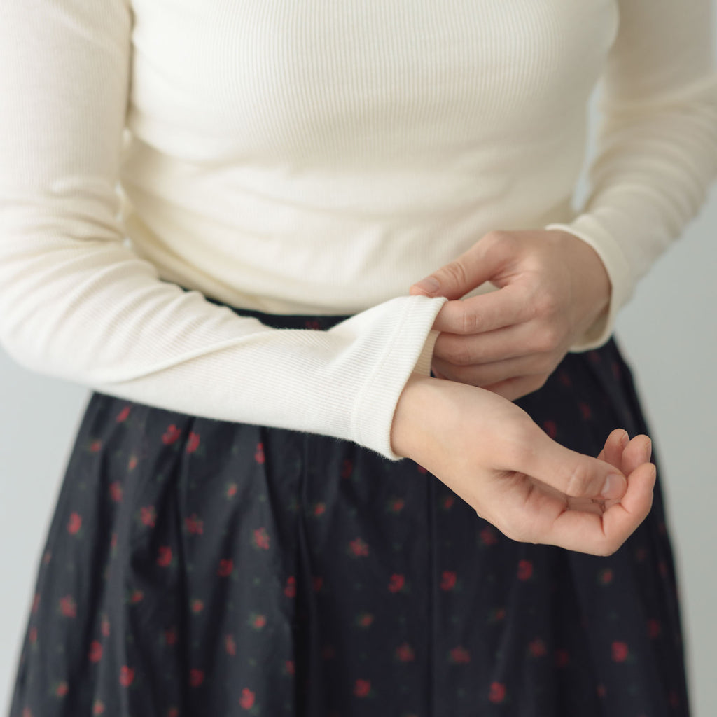 「くらすことの日常生活着」コットンタートルカットソー