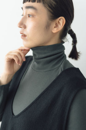 「くらすことの日常生活着」コットンタートルカットソー