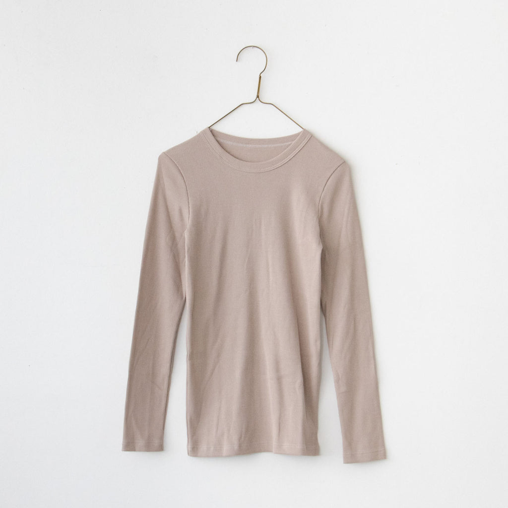 「くらすことの日常生活着」コットンクルーネックカットソー