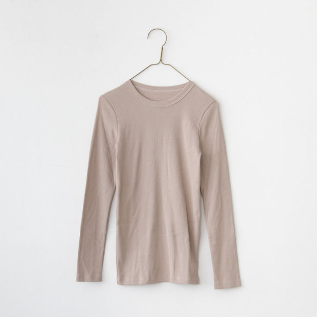「くらすことの日常生活着」コットンクルーネックカットソー