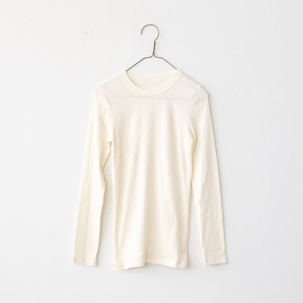 「くらすことの日常生活着」コットンクルーネックカットソー