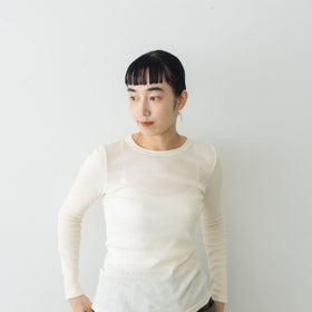 「くらすことの日常生活着」コットンクルーネックカットソー