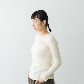 「くらすことの日常生活着」コットンクルーネックカットソー