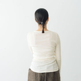 「くらすことの日常生活着」コットンクルーネックカットソー