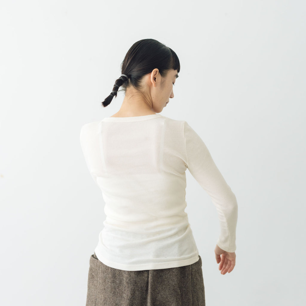 「くらすことの日常生活着」コットンクルーネックカットソー