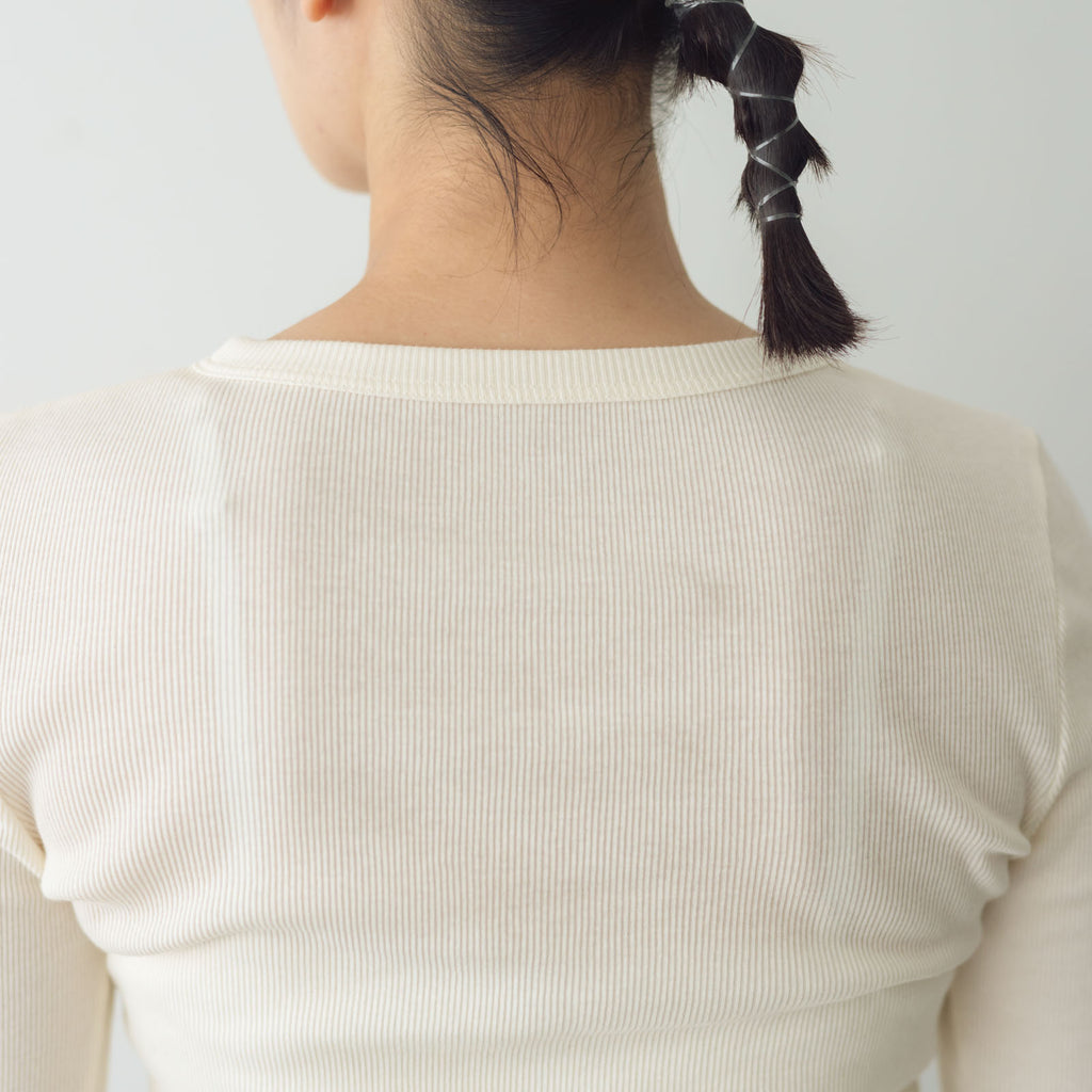 「くらすことの日常生活着」コットンクルーネックカットソー