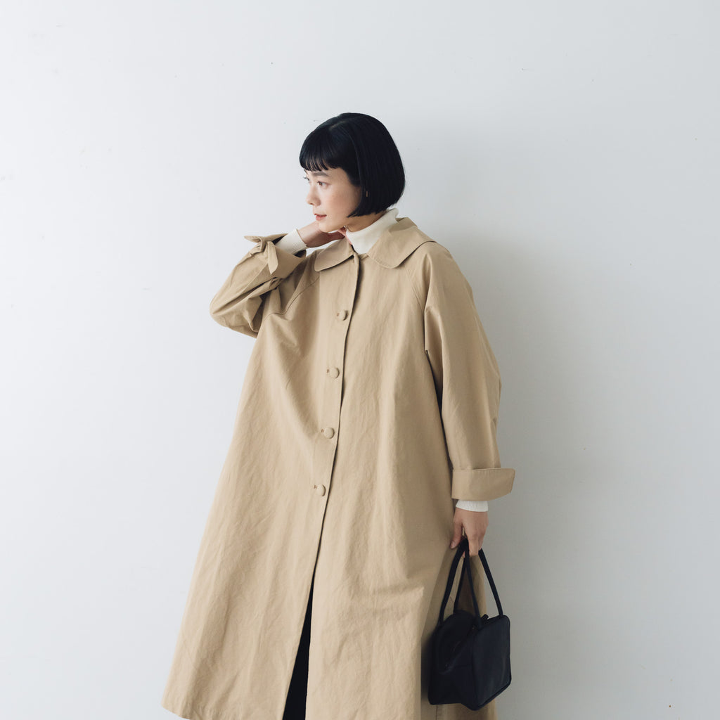 くらすこと ＋to　クラシカルなコットンナイロンコート