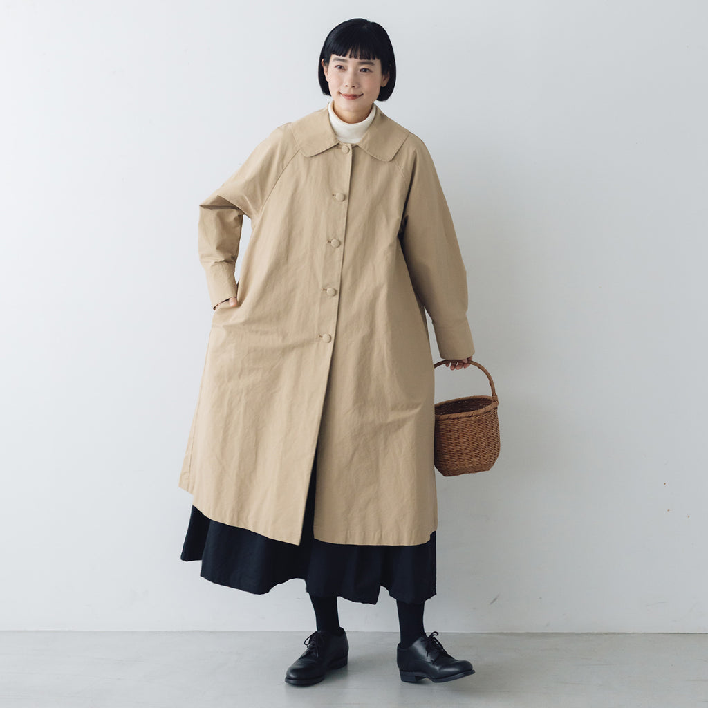 くらすこと ＋to　クラシカルなコットンナイロンコート