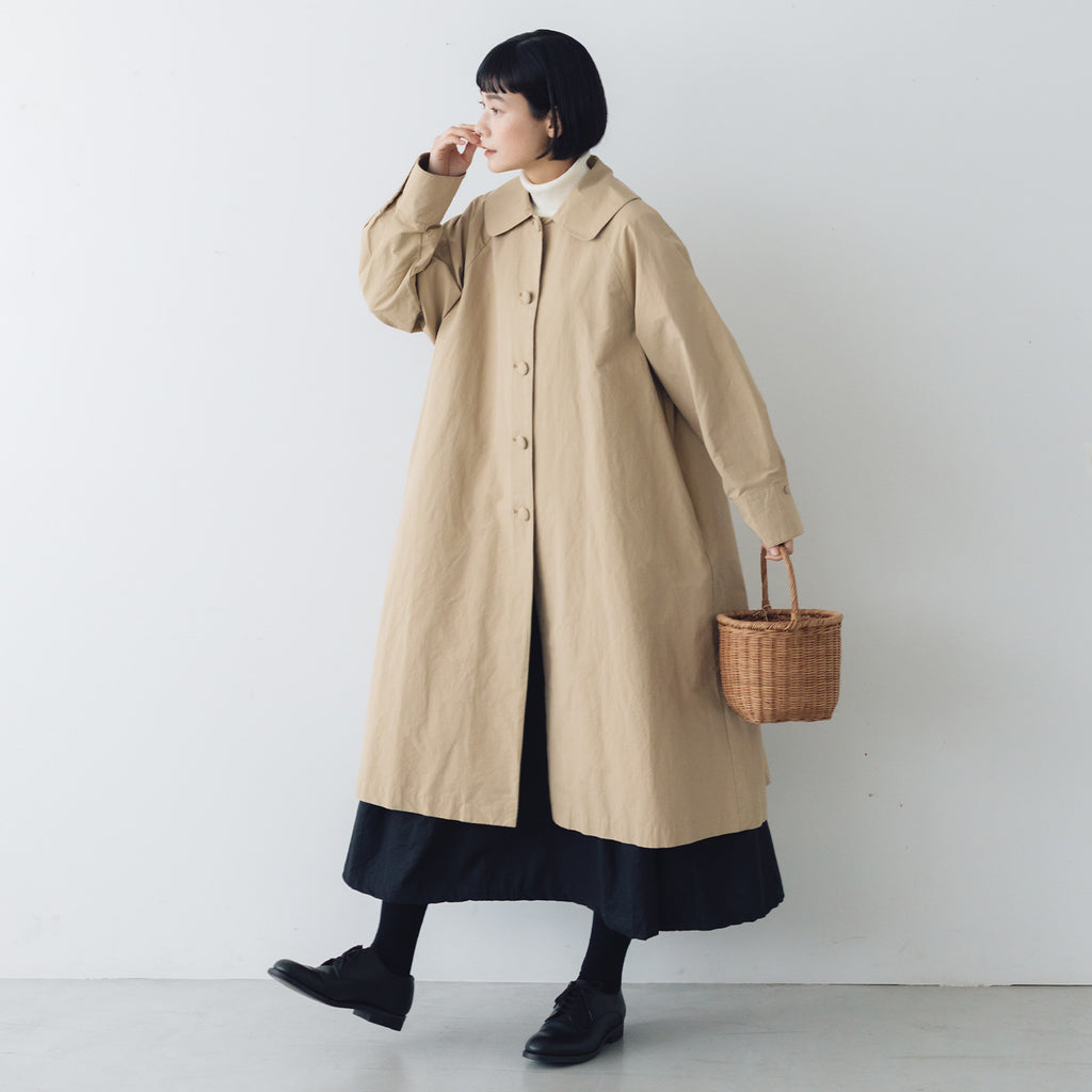 くらすこと ＋to　クラシカルなコットンナイロンコート