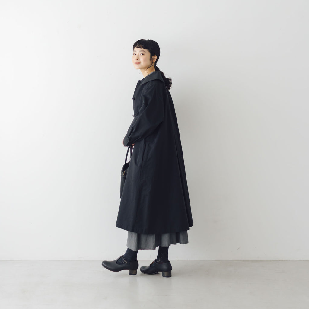 くらすこと ＋to クラシカルなコットンナイロンコート［予約／9月下旬