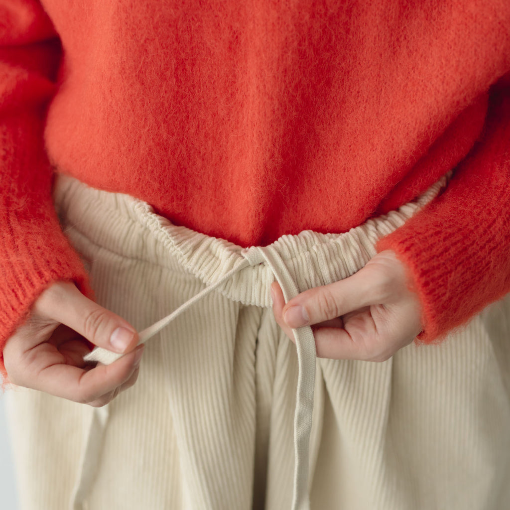 「くらすことの日常生活着」コーデュロイパンツ