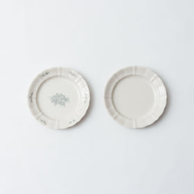 くらすことの生活道具 古い器の形シリーズ 花リムプレート ［20cm・食洗機対応・電子レンジ可］