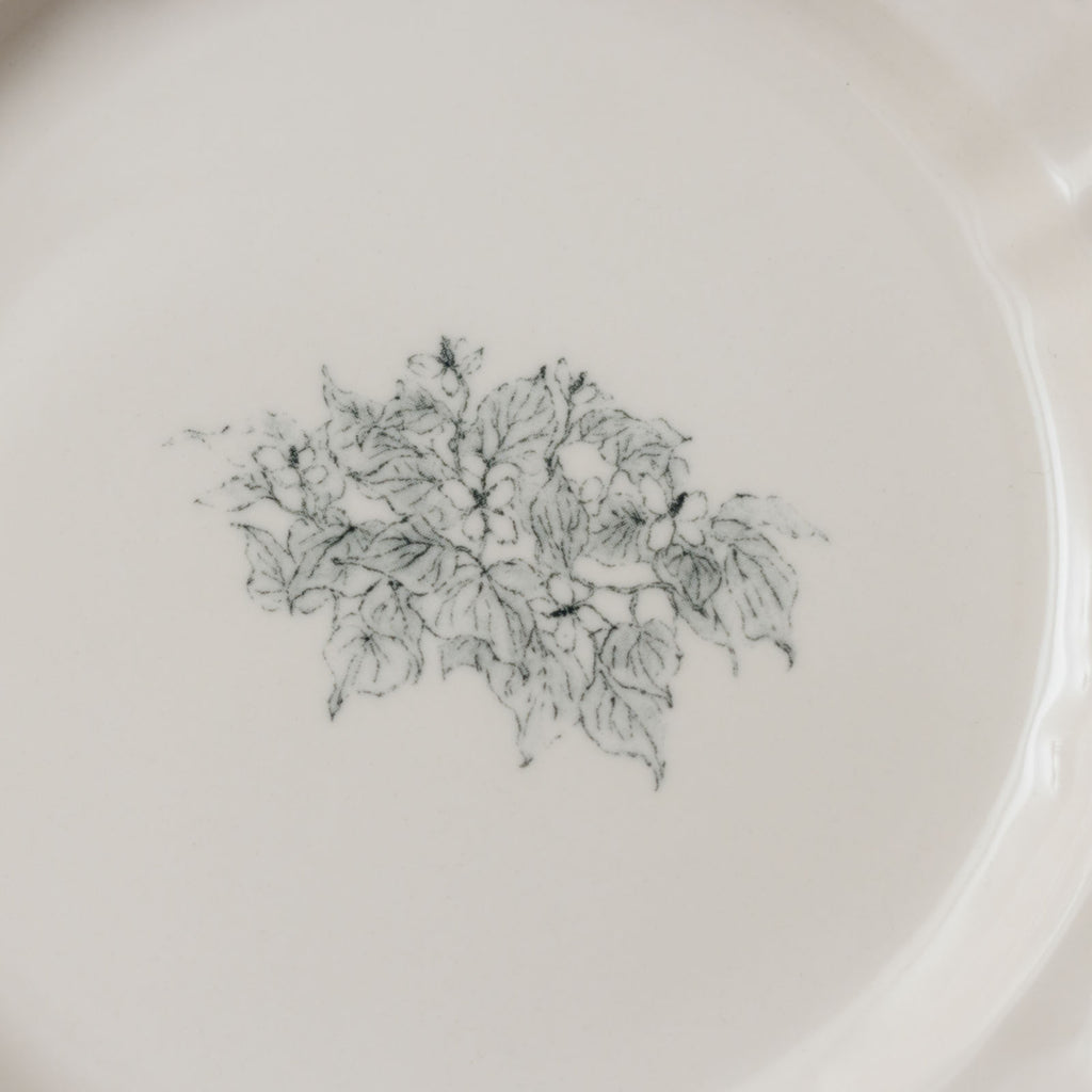 くらすことの生活道具 古い器の形シリーズ 花リムプレート ［20cm・食洗機対応・電子レンジ可］