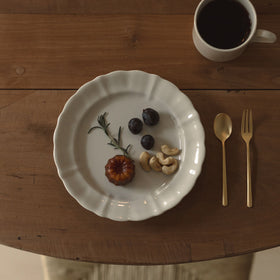 くらすことの生活道具 古い器の形シリーズ 花リムプレート