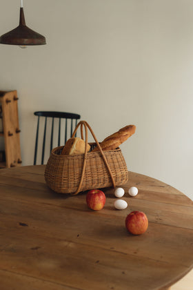 くらすことの生活道具 ラタンのバスケット