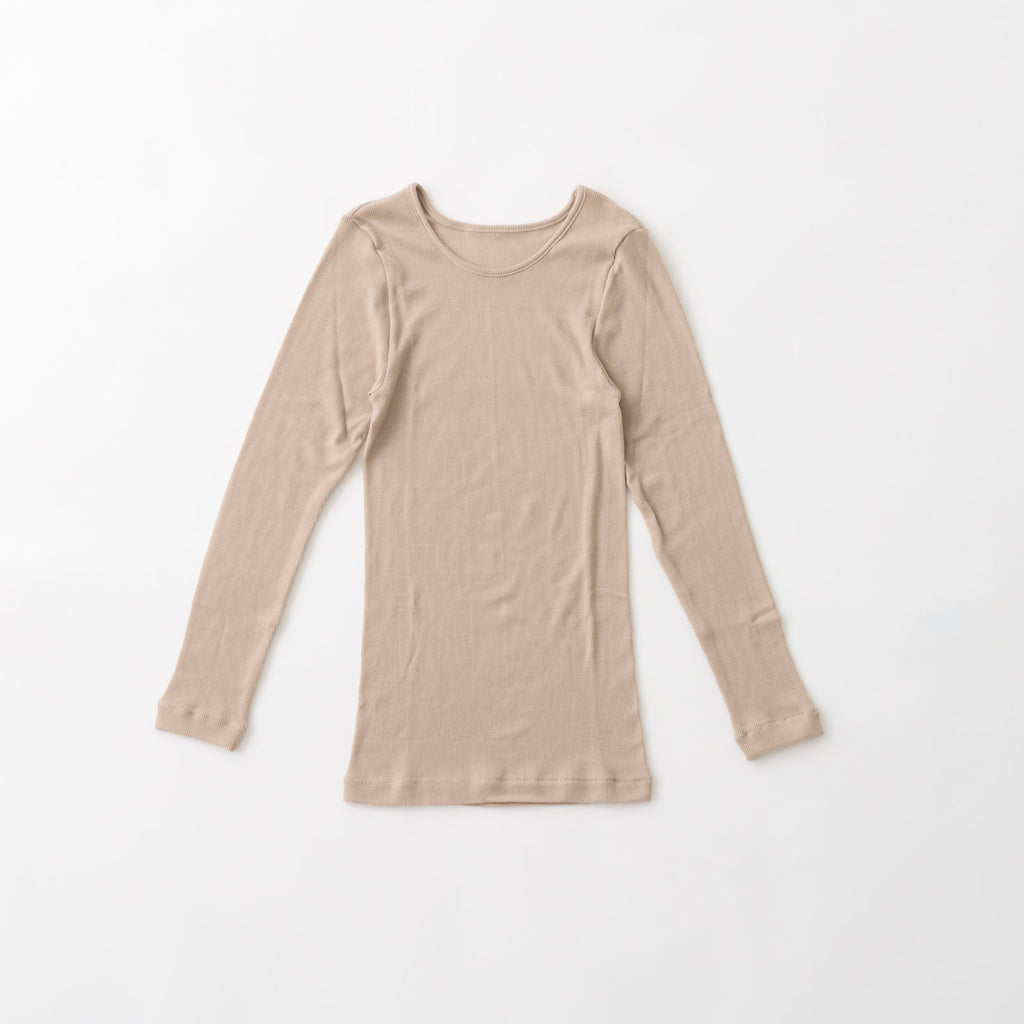 くらすこと しっとりなめらか、メリノウール100％長袖インナー