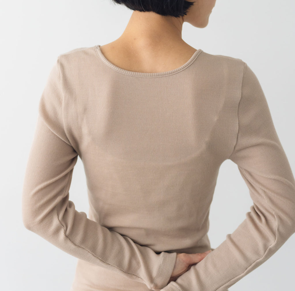 くらすこと しっとりなめらか、メリノウール100％長袖インナー