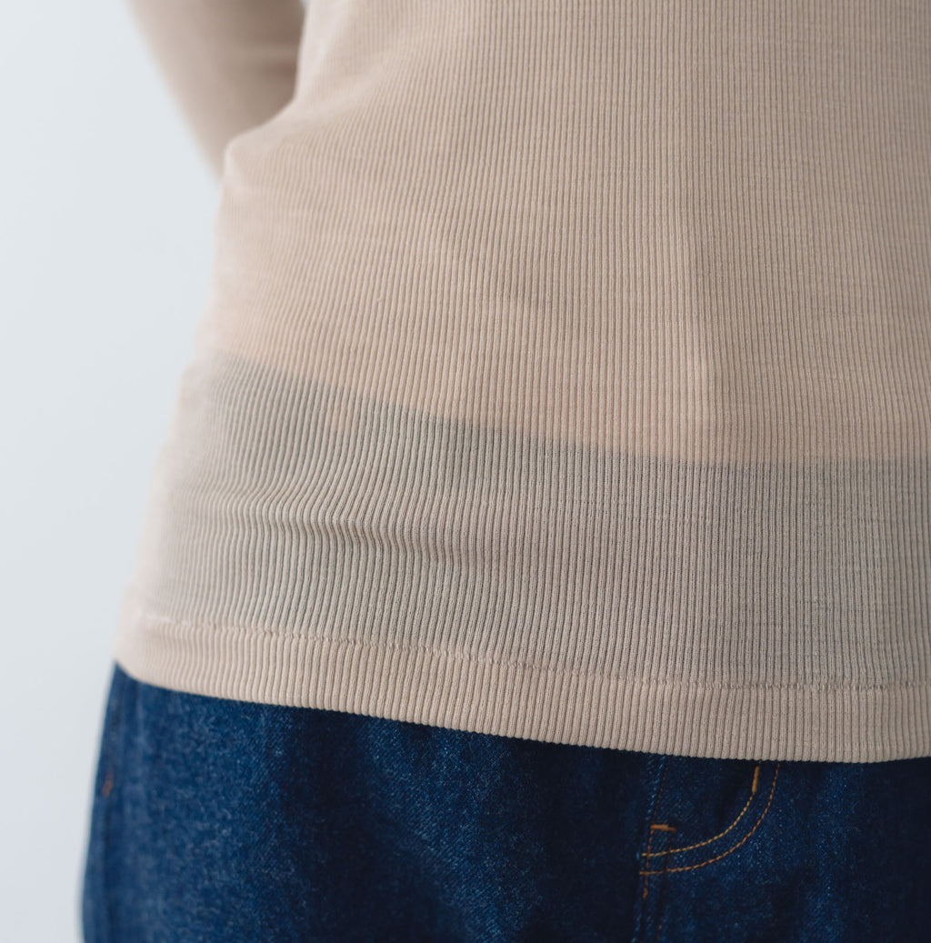 くらすこと しっとりなめらか、メリノウール100％長袖インナー