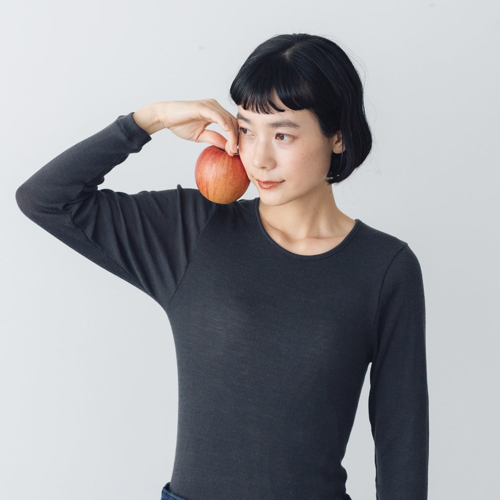 くらすこと しっとりなめらか、メリノウール100％長袖インナー