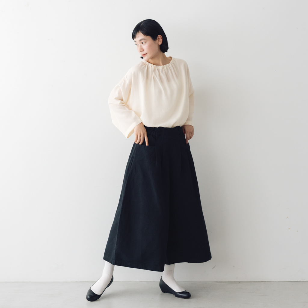 KURASUKOTO Atelier Wardrobe 大人のキュプラ混ブラウス