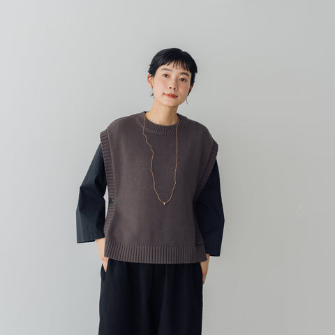 くらすこと コットンニットベスト