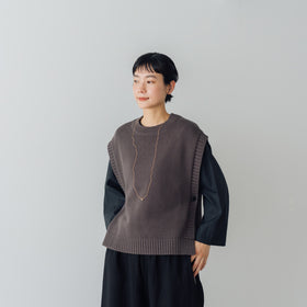 くらすこと コットンニットベスト