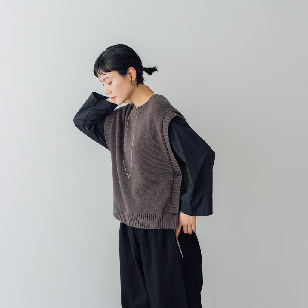 くらすこと コットンニットベスト