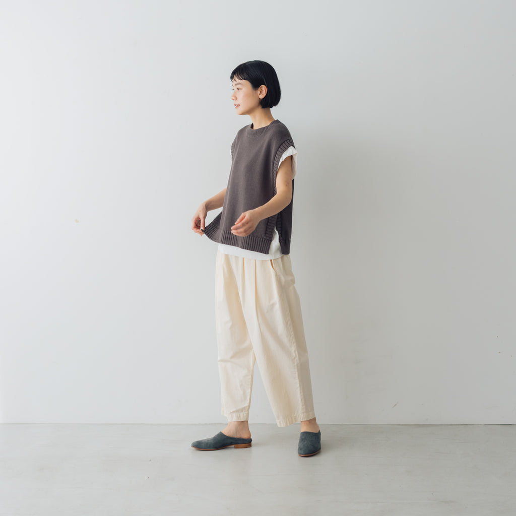 くらすこと コットンニットベスト