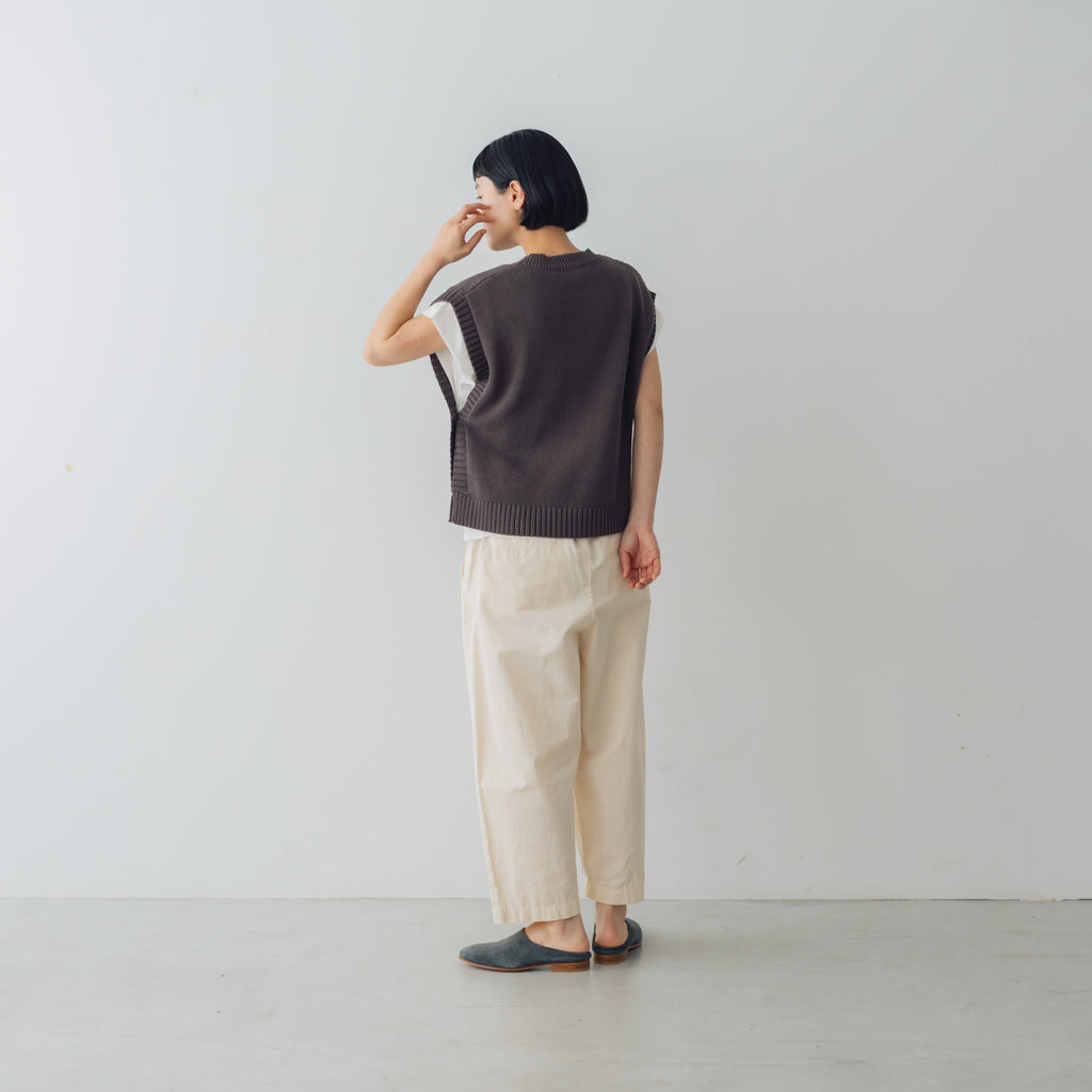 くらすこと コットンニットベスト