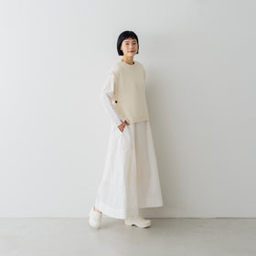 くらすこと コットンニットベスト