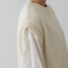 くらすこと コットンニットベスト