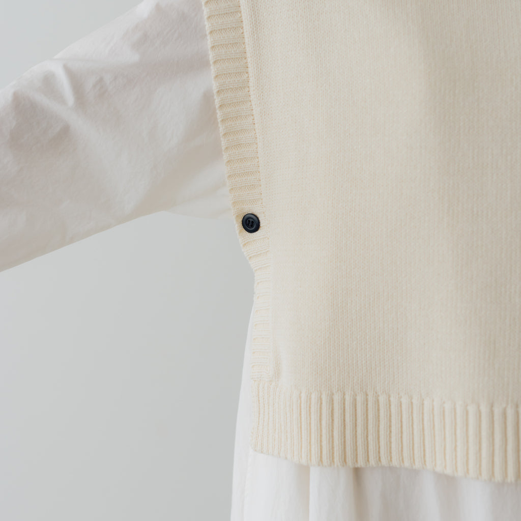 くらすこと コットンニットベスト