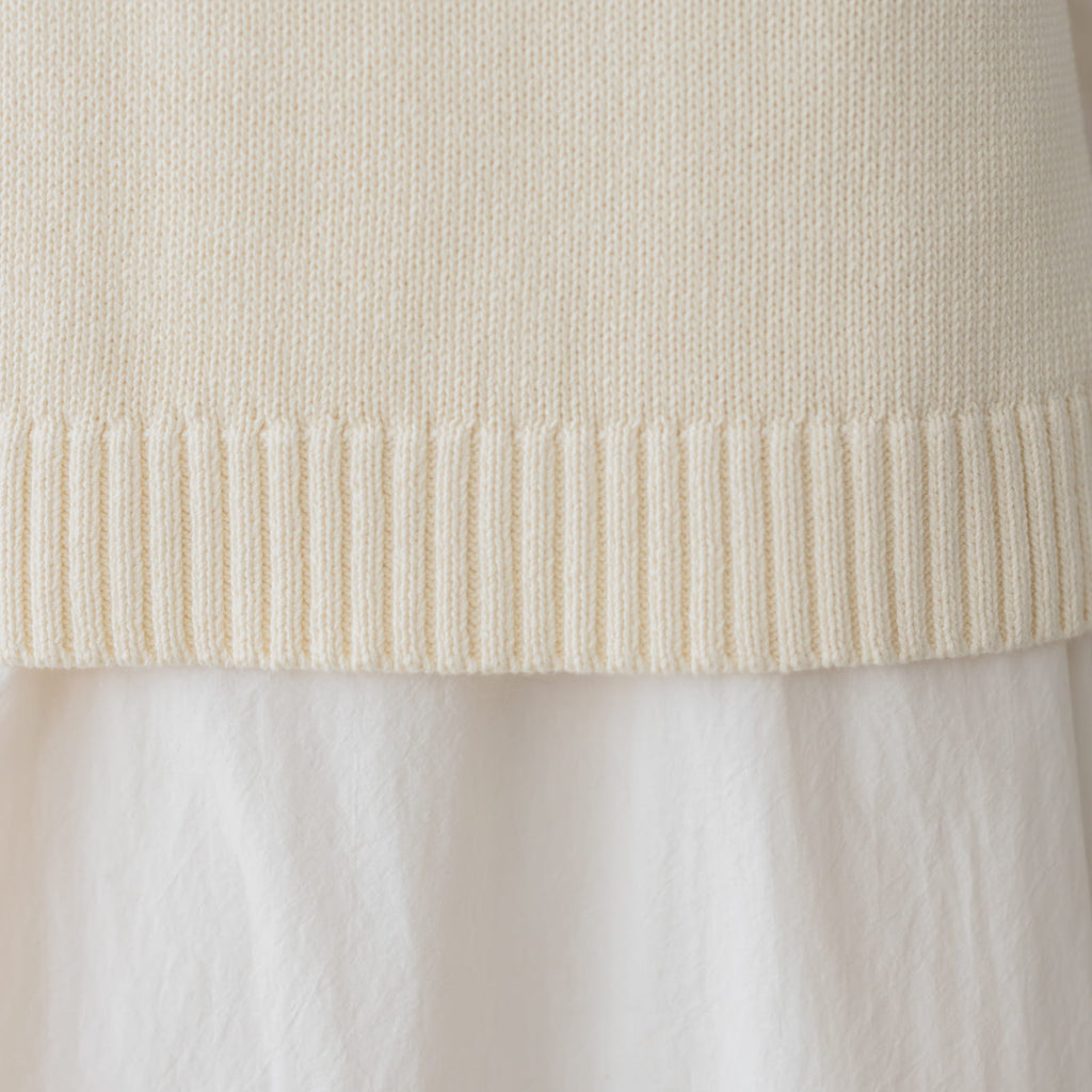 くらすこと コットンニットベスト