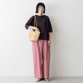 くらすこと ＋to コットンハーフスリーブカットソー