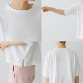 くらすこと ＋to コットンハーフスリーブカットソー