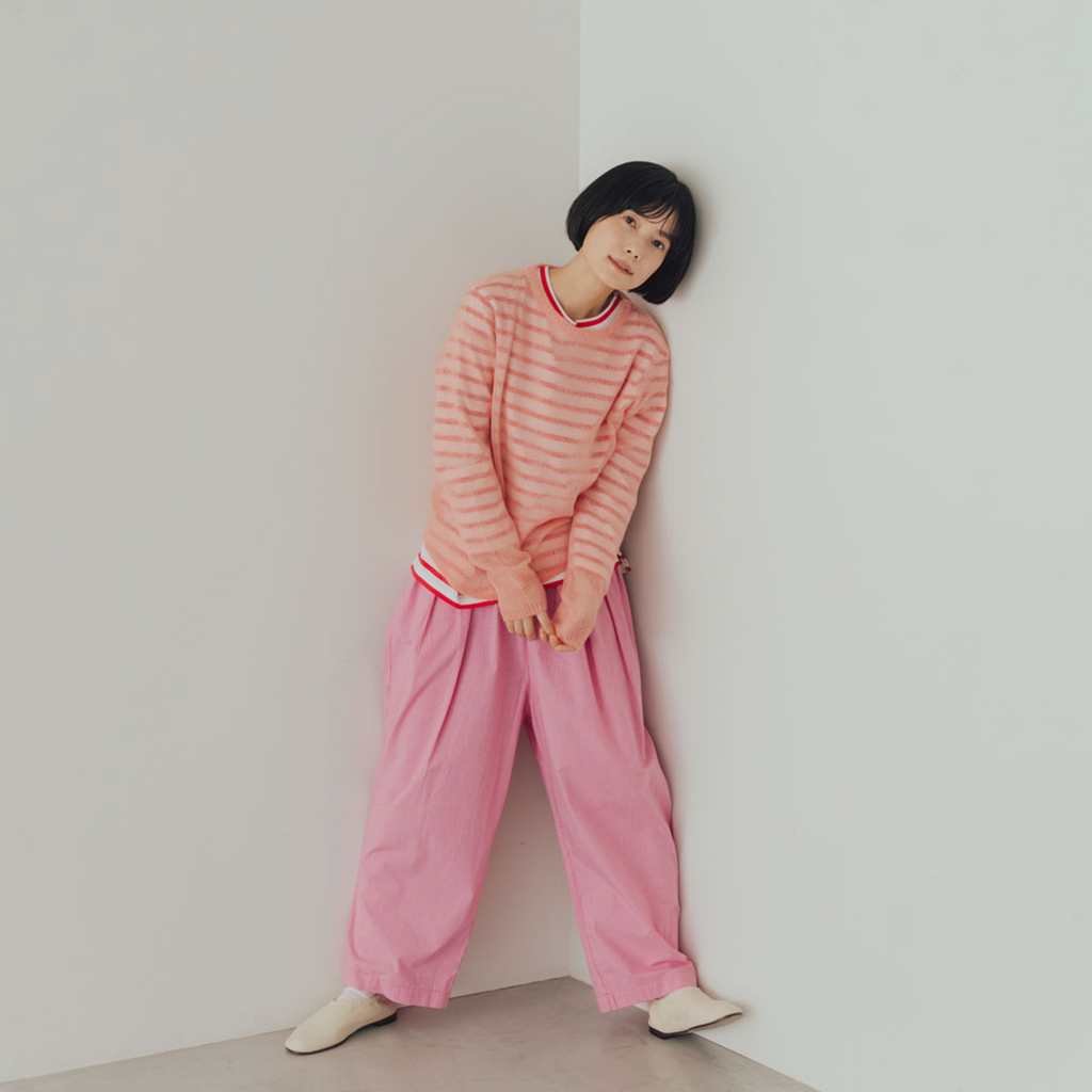 くらすこと 色を楽しむ、薄手のモヘヤニット