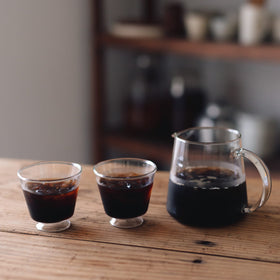 クラフトユー 耐熱の高台グラス