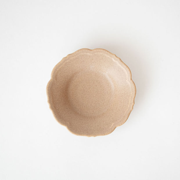 Awabi ware 輪花皿 S