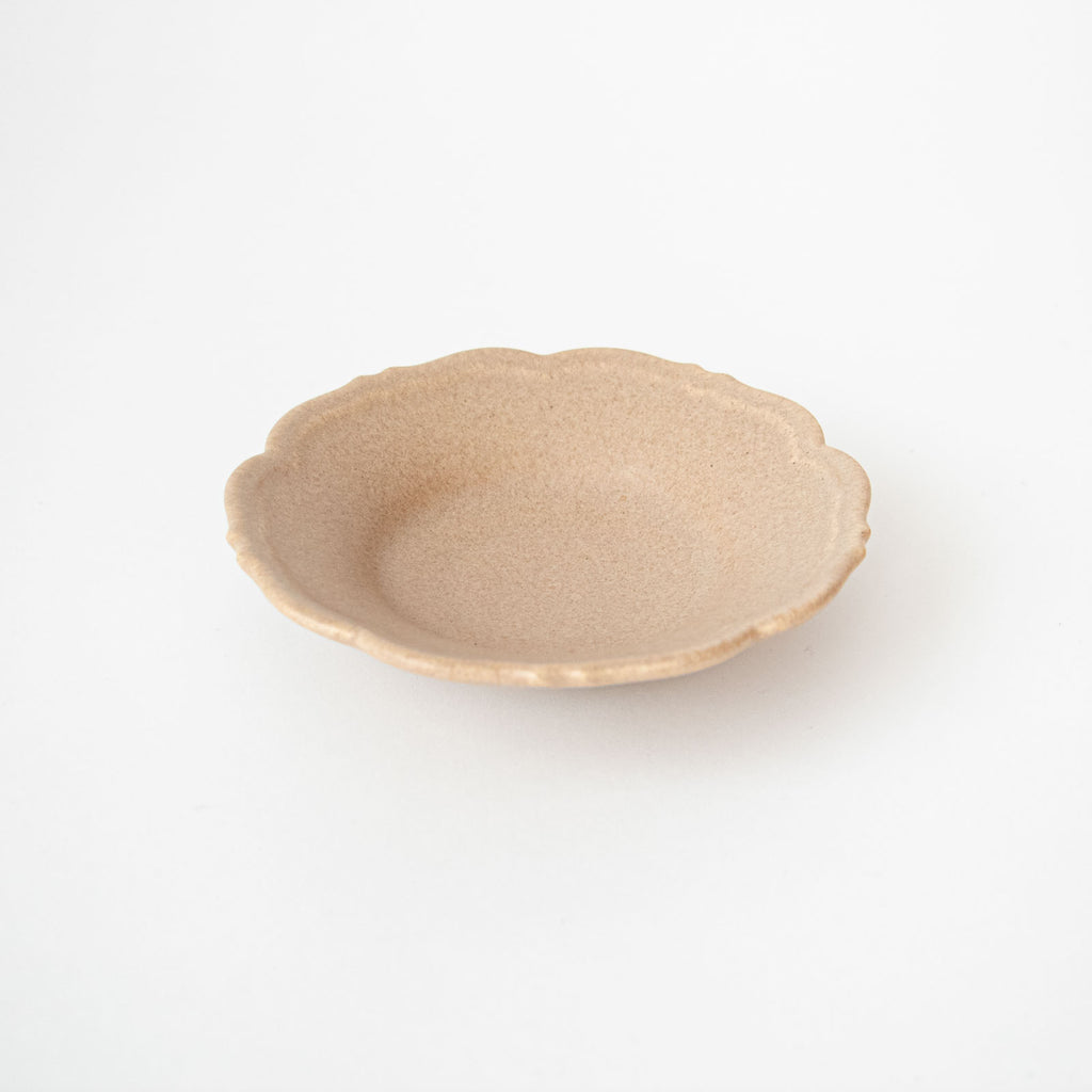 Awabi ware 輪花皿 S