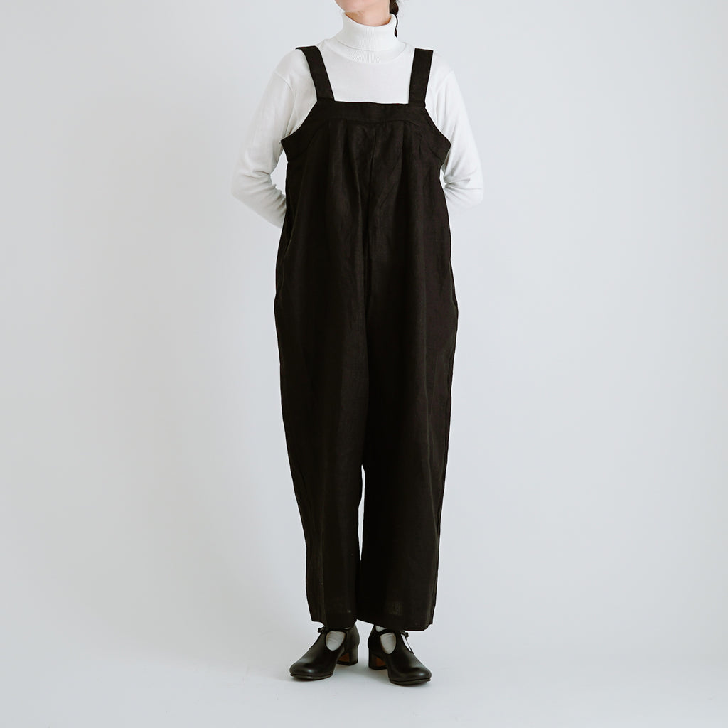 fog linen work サブリーナ サロペット ブラック