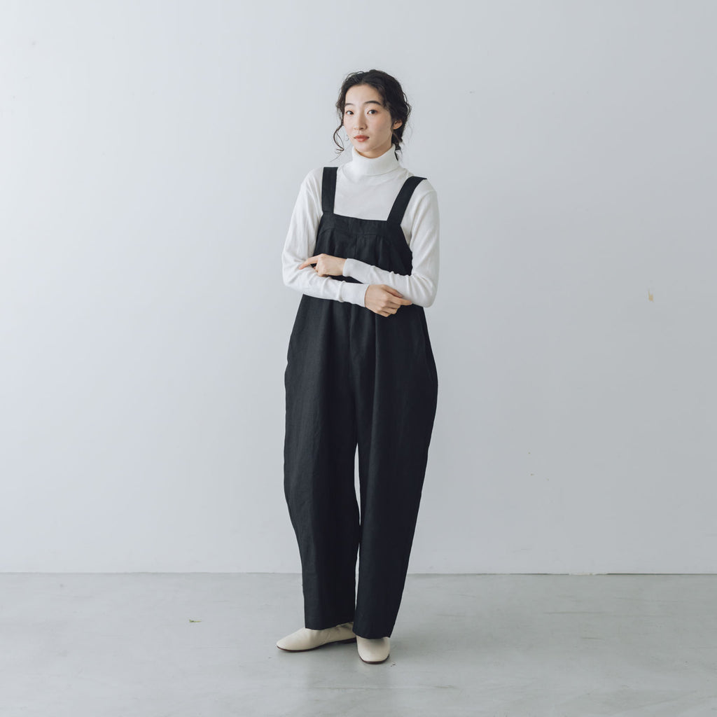 fog linen work サブリーナ サロペット ブラック