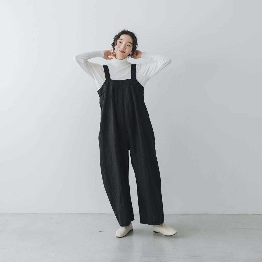 fog linen work サブリーナ サロペット ブラック