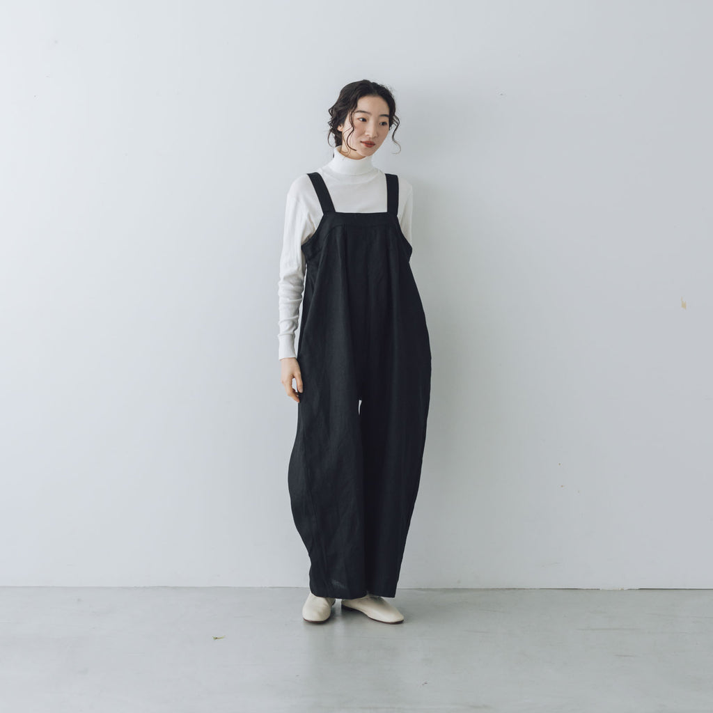 fog linen work サブリーナ サロペット ブラック