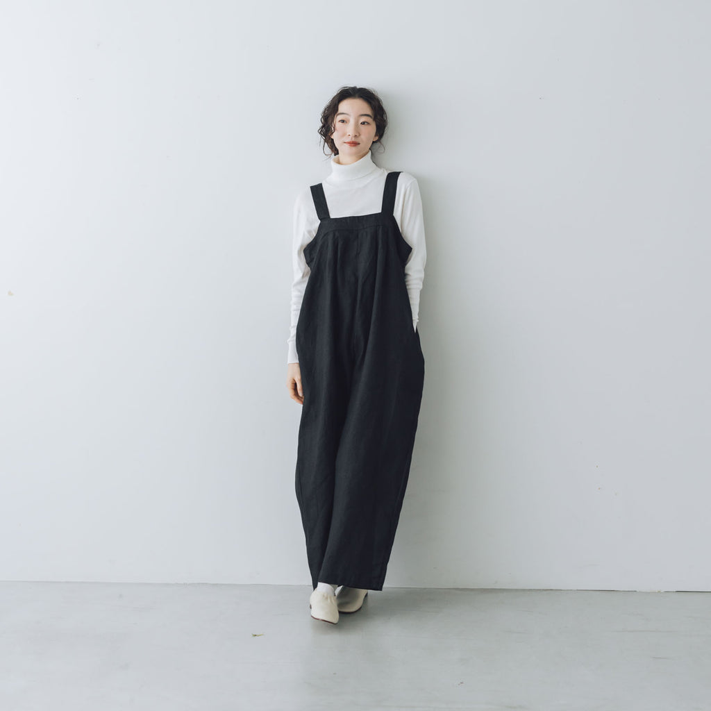 fog linen work サブリーナ サロペット ブラック