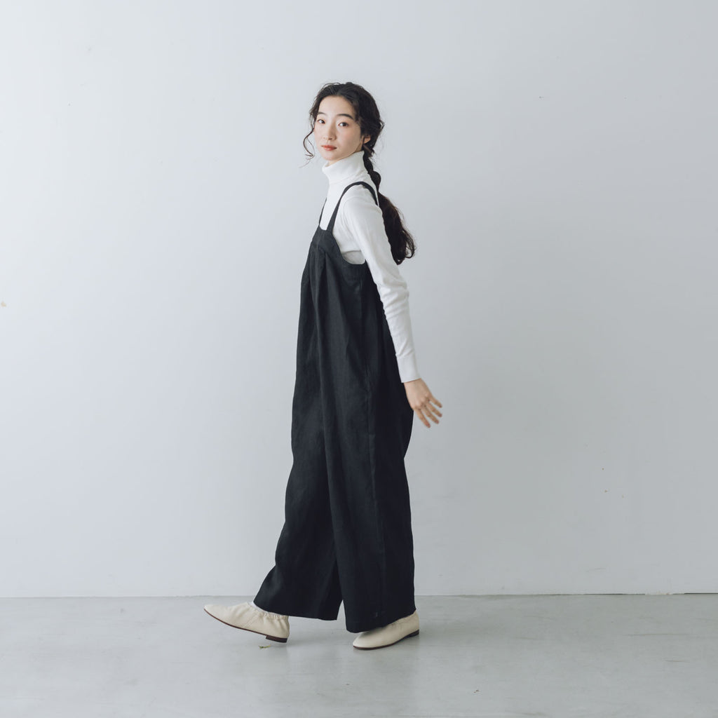 fog linen work サブリーナ サロペット ブラック