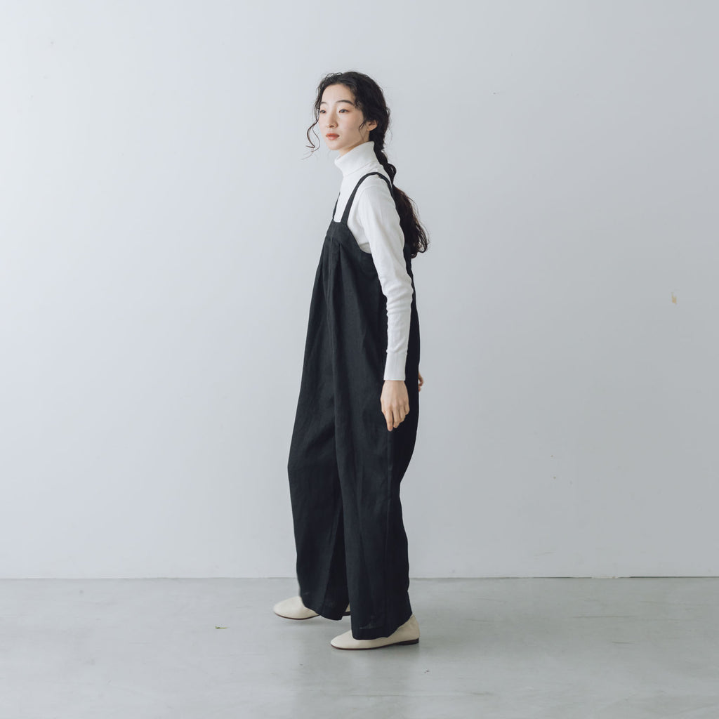 fog linen work サブリーナ サロペット ブラック