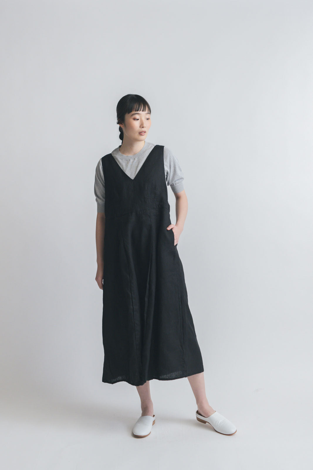 fog linen work タイスオーバードレス ブラック｜くらすこと ...