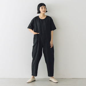 fog linen work ルミ ジャンプスーツ ブラック ｜くらすこと公式
