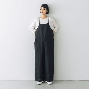 fog linen work マリ サロペット ブラック ｜くらすこと