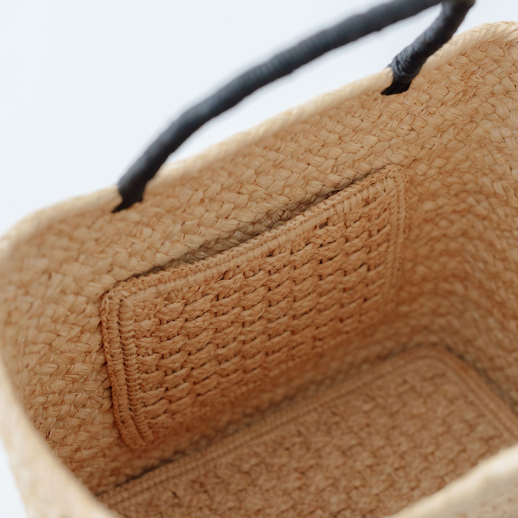 AMPIANA Marche bag Handle Color ブラック［期間限定販売］